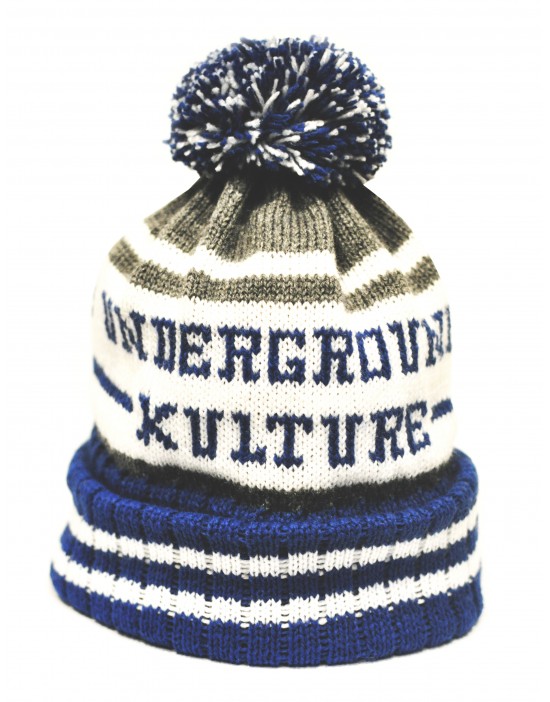 Underground Kulture College Beanie Hat (Blue)