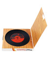 Komonee Vinyl Record Coasters Set - Pack of 6 Retro Novelty Drink Mats 